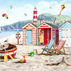 Beach hut paint by number