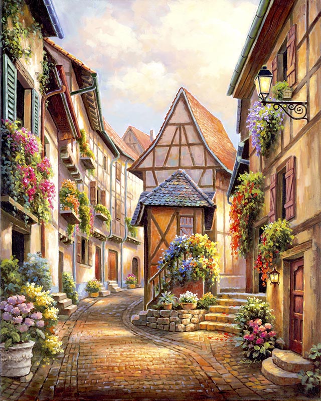 Village paint by number
