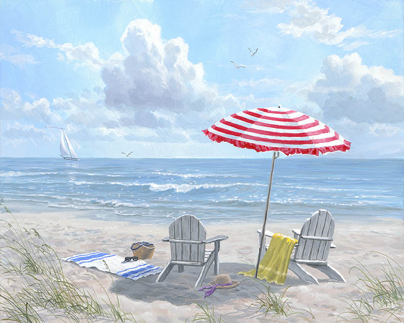 Beach paint by number