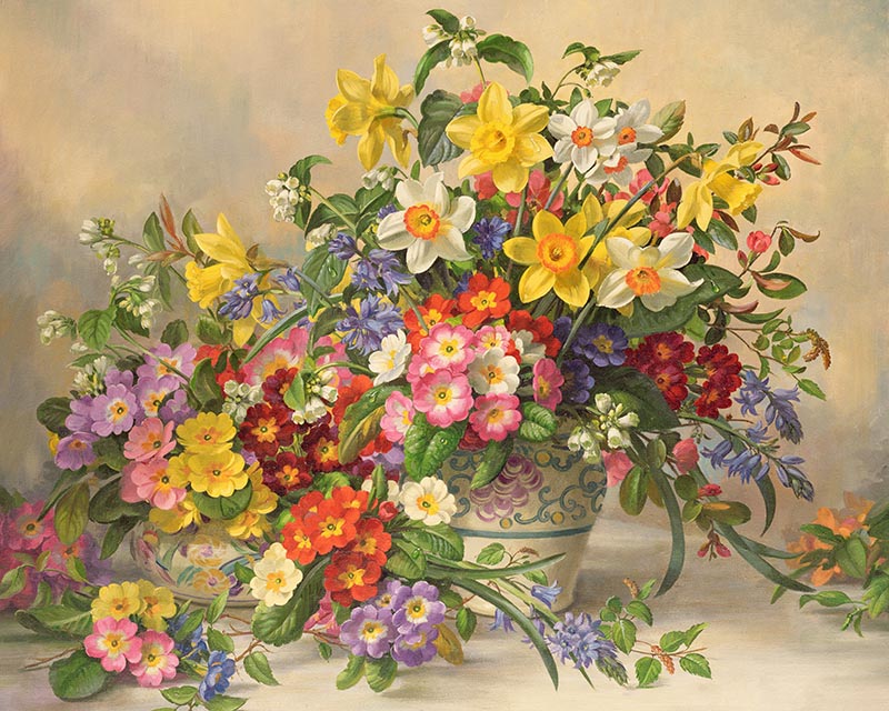 Flowers paint by number