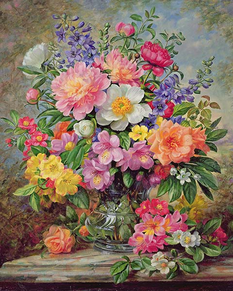 Paint by numbers for adults Colourful Flowers - Paint by numbers for adults  - Paint by numbers