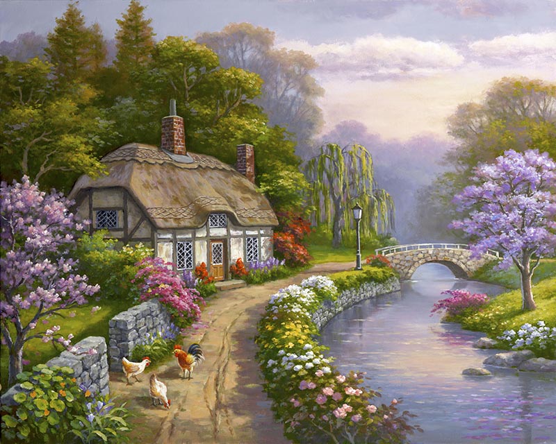Cottage paint by number