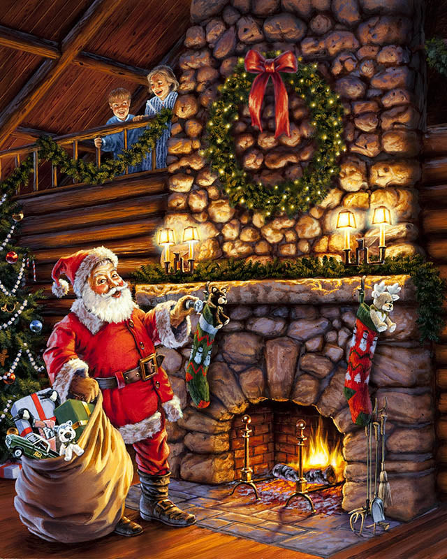 Paint by number Santa