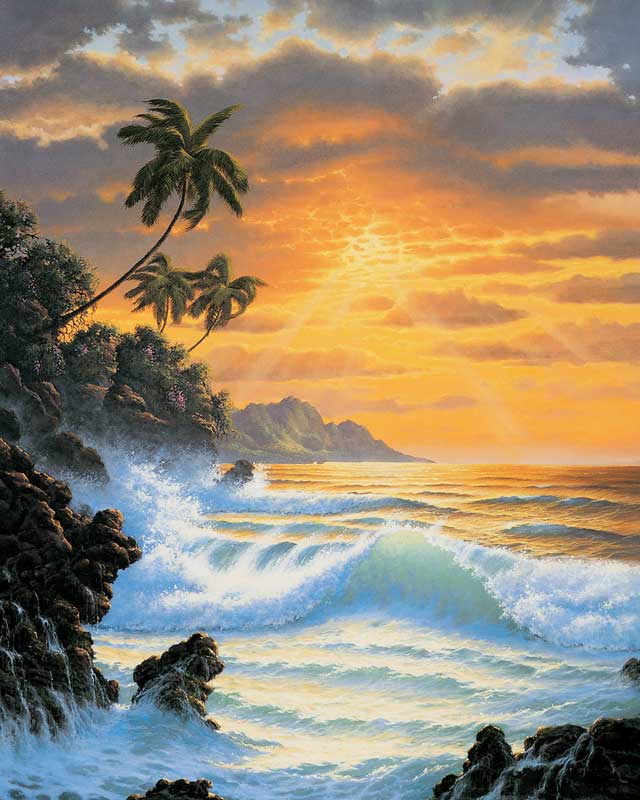 Sunset paint by number