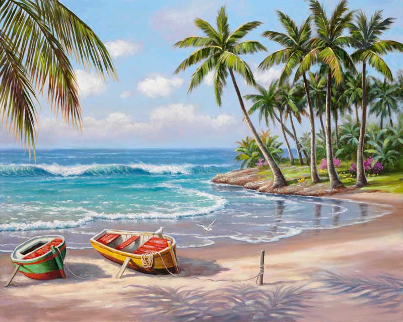 Desert Island paint by number