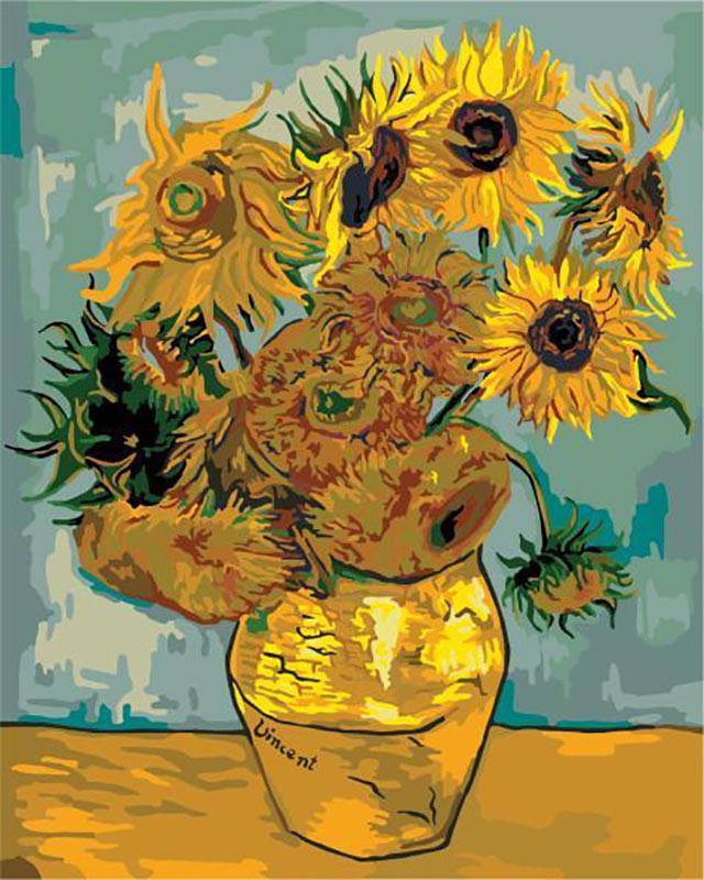 Vincent Van Gogh Authentic SUNFLOWERS