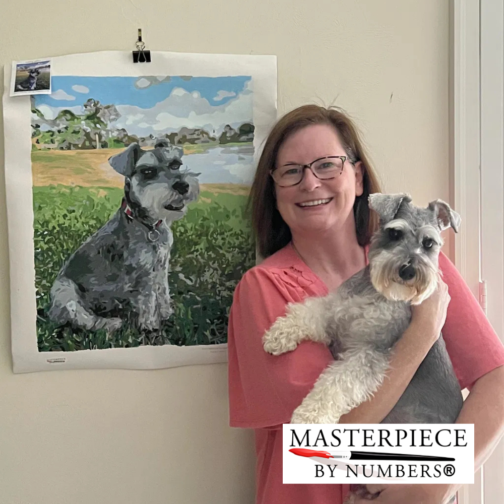 Custom Dog Paint By Numbers Kit
