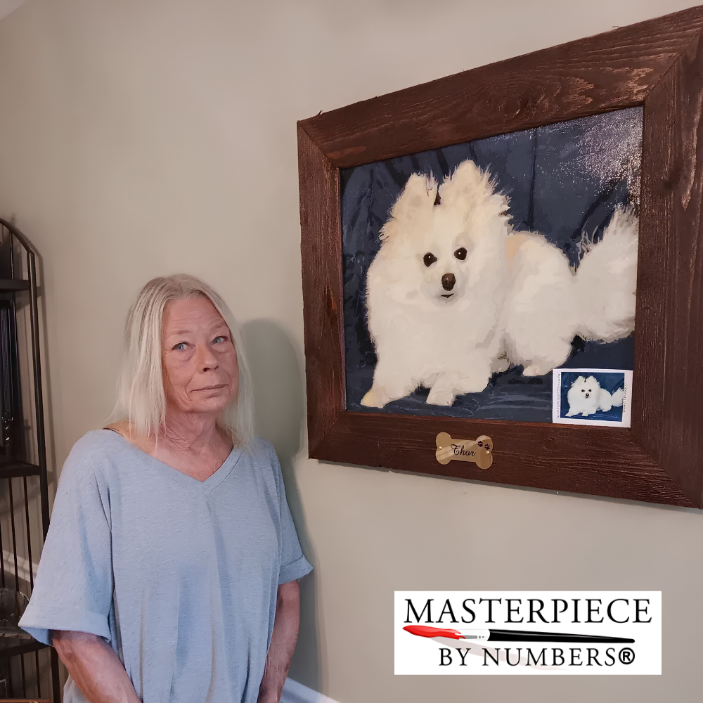 Custom Dog Paint By Numbers Kit