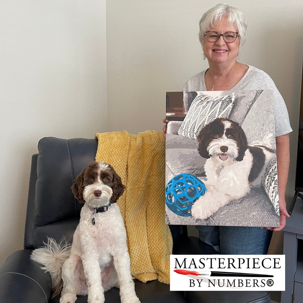 Custom Dog Paint By Numbers Kit