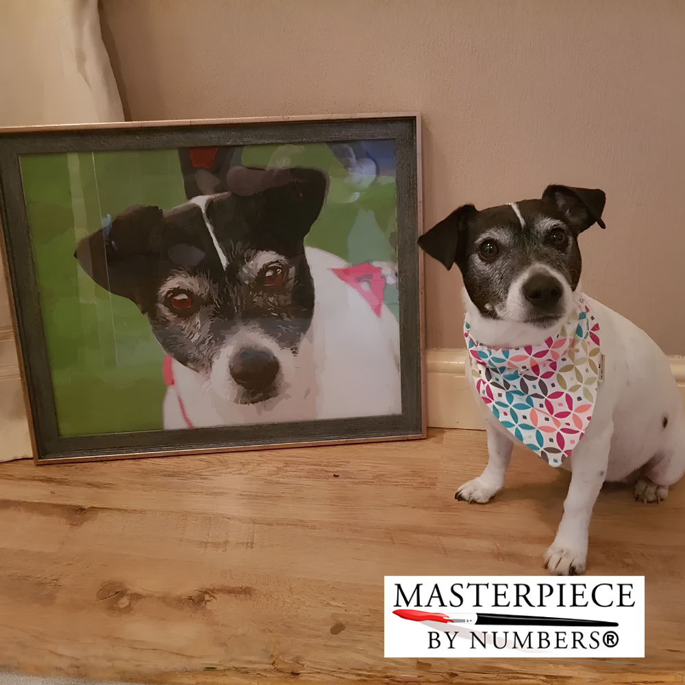 Custom Dog Paint By Numbers Kit