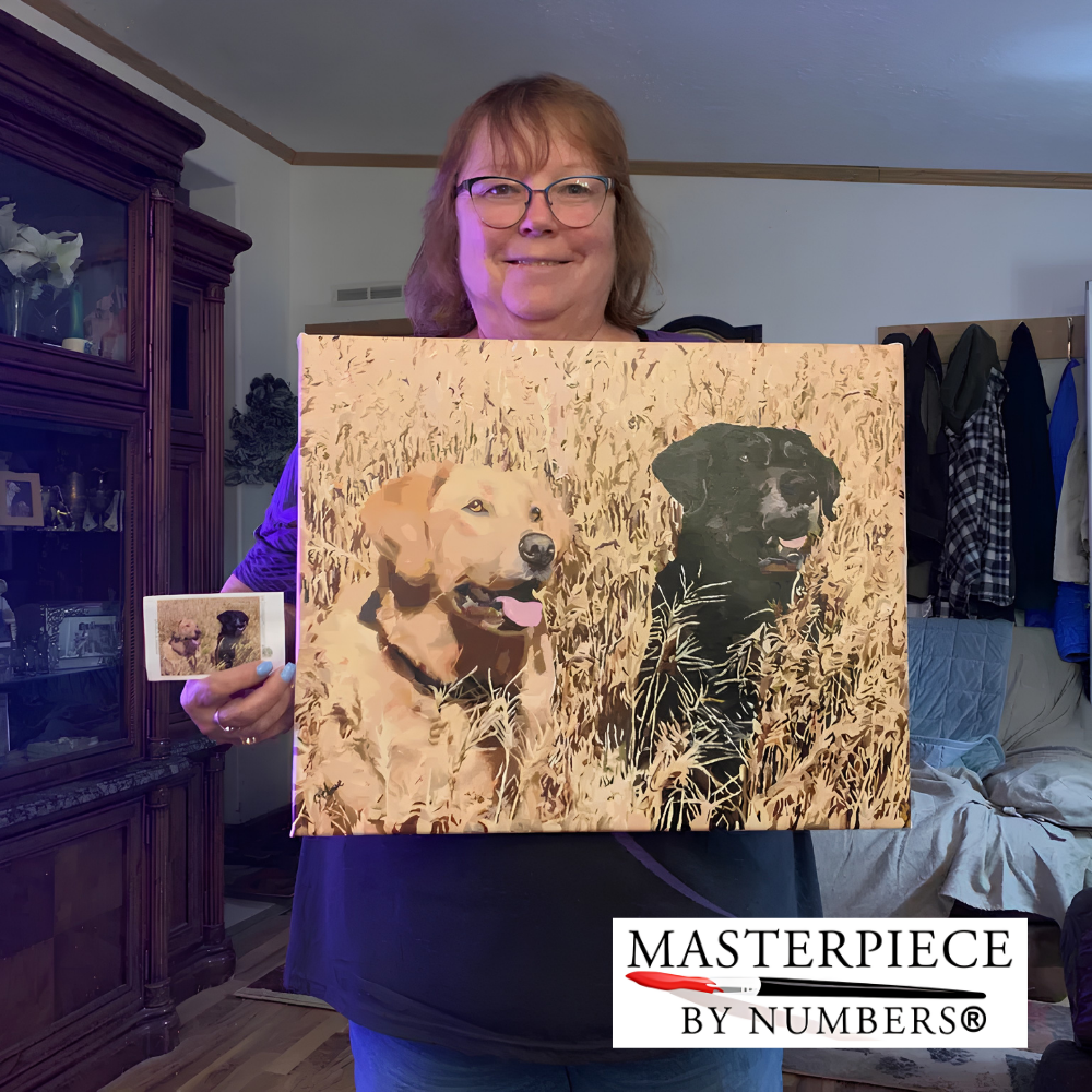 Custom Dog Paint By Numbers Kit