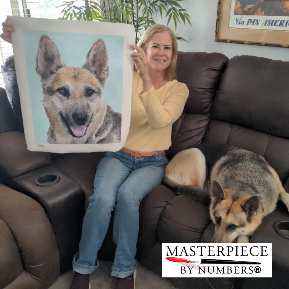 Custom Dog Paint By Numbers Kit