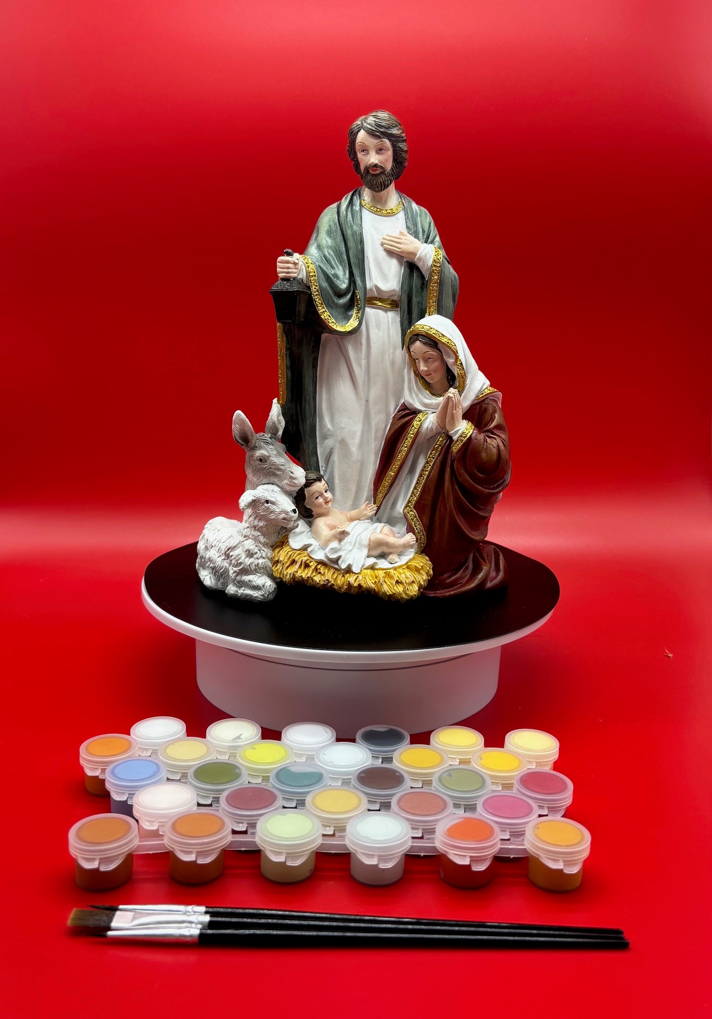 ALMOST SOLD OUT!! ON SALE NOW!!! THE MBN 4-PIECE PAINT YOUR OWN NATIVITY SET