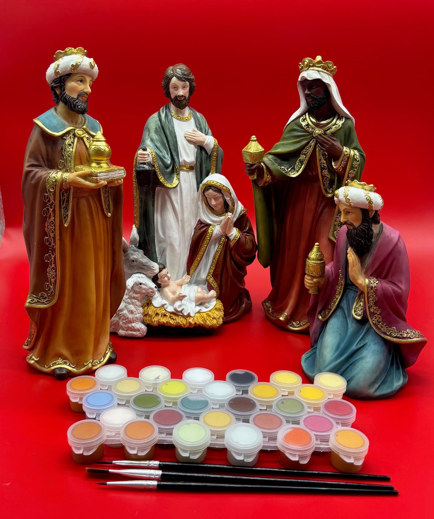 ALMOST SOLD OUT!! ON SALE NOW!!! THE MBN 4-PIECE PAINT YOUR OWN NATIVITY SET