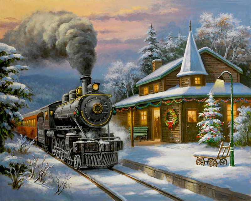 Polar Express paint by number