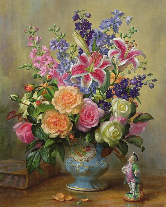 Floral paint by number