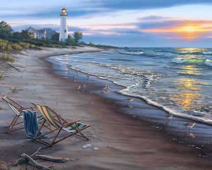 Sunset paint by number